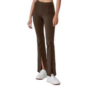 ALO Yoga Brown Split Hem Flare Leggings